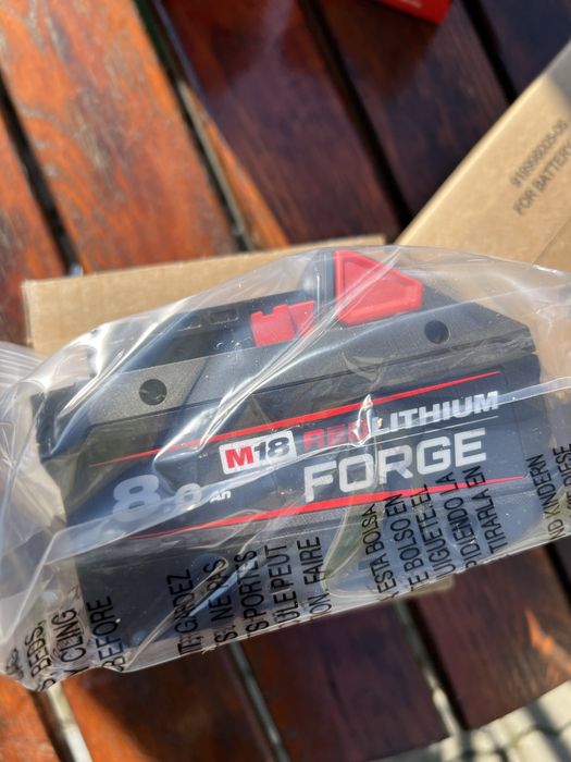 Nowe akumulatory Milwaukee M18 FORGE 8.0 Ah – oryginał, EU dystrybucja