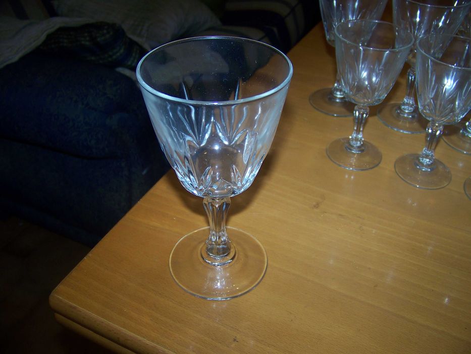 serviço de 46 copos de semi-cristal (6 tamanhos)