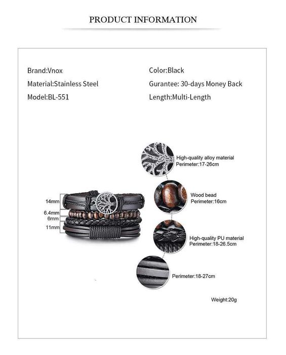 Pulseira de Couro