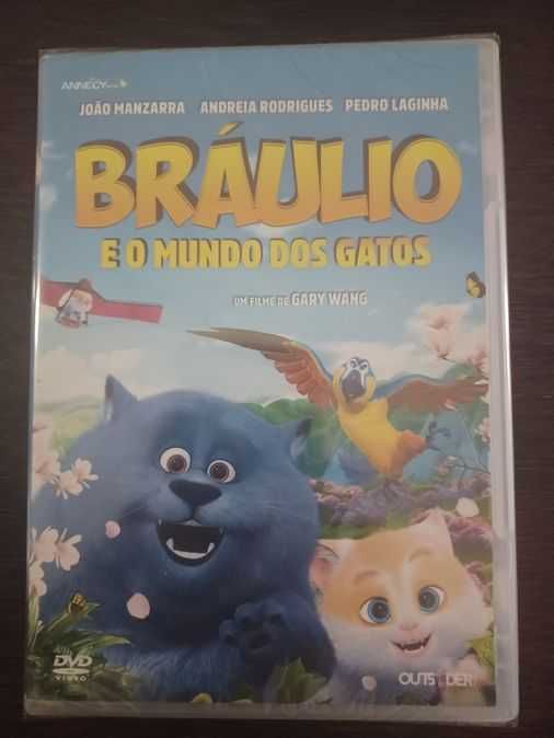 raro dvd: "Bráulio e o mundo dos gatos"