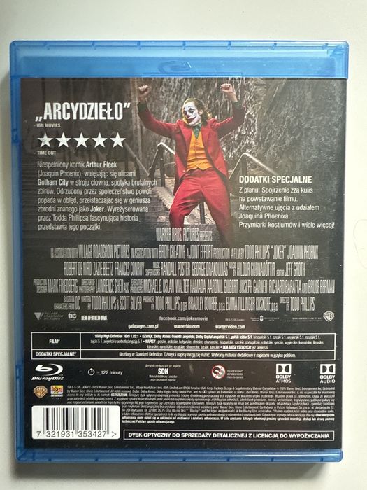 JOKER blu ray PL dystrybucja