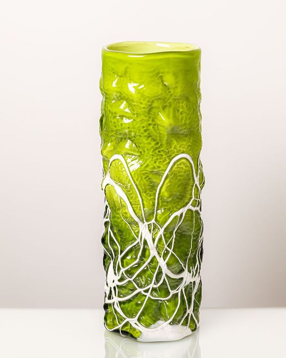 Czeski wazon, szkło artystyczne.