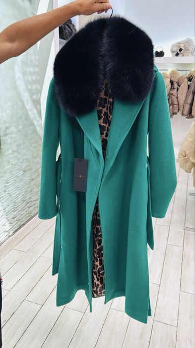 Nowy plaszcz flo clo  welniany bardzo cieply zimowy kolor Gucci