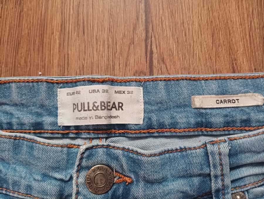 Spodnie dżinsy niebieskie Pull&Bear XL/42