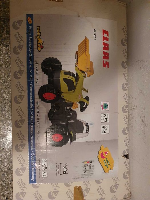 Duży Traktor Rolly Toys Class na pedały jeździk dla dziecka 025077