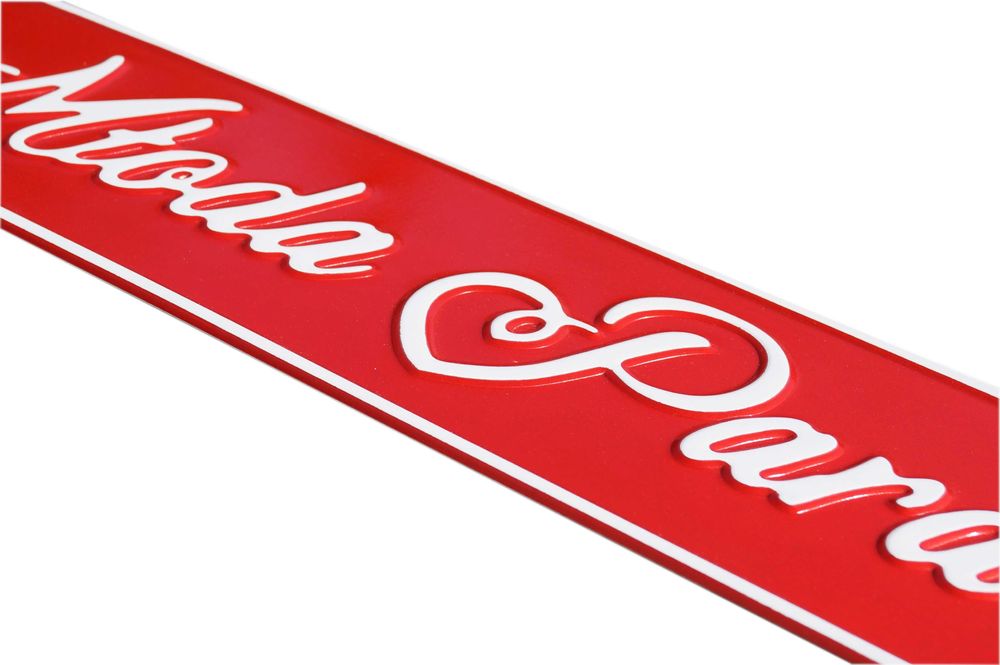 Tablice ślubne aluminiowe. Młoda Para Tłoczone