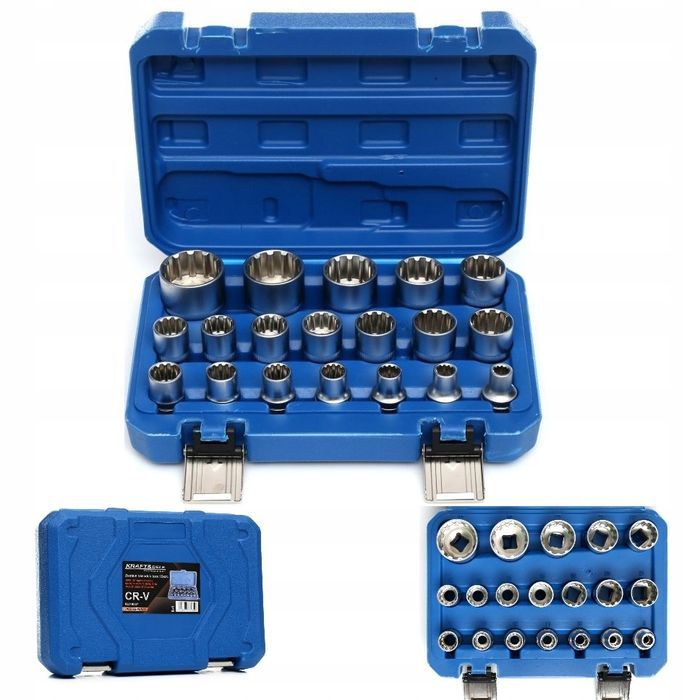 Zestaw Kluczy Nasadek 1/2'' Nasadki Spline 8-32Mm