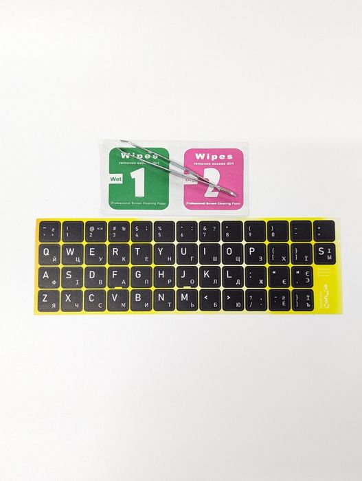 Нестираюча наклейка на клавиатуру, наліпка на клавіатуру