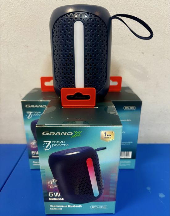 Портативна колонка Grand-X BTS-5DB темно-синя