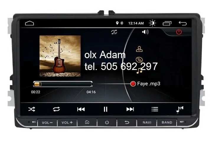 Radio VW Passat B6 B7 GOLF 5 V 6 VI Tiguan Touran Skoda Seat 8G+128G