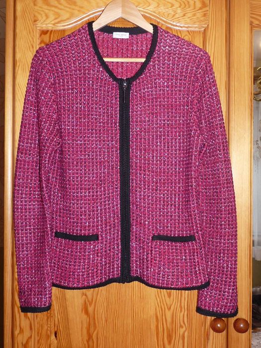 GERRY WEBER stylowy ciepły sweter żakiet 42/XL