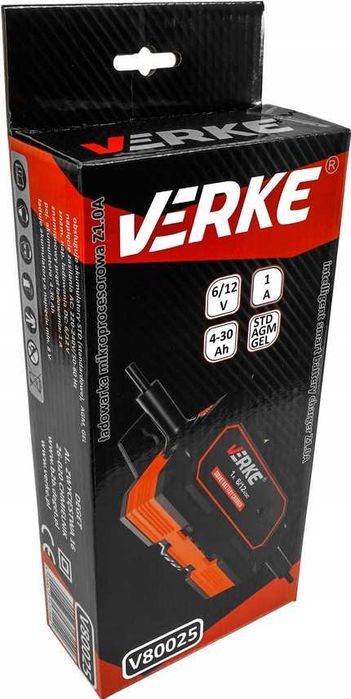 PROSTOWNIK Ładowarka Akumulatora 6V/12V 1A ŻEL AGM VERKE