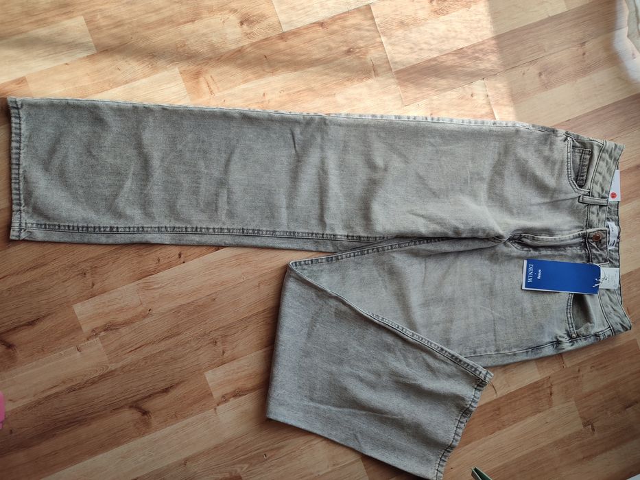 Spodnie jeansowe damskie szerokie roz. 36