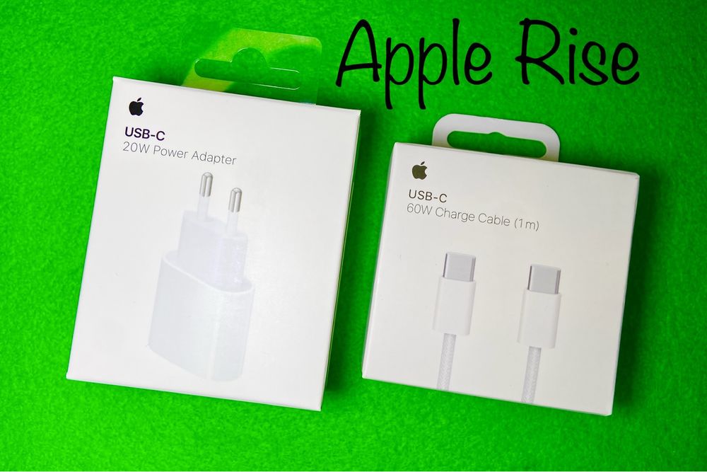 ОРИГИНАЛЬНАЯ Быстрая зарядка айфон Блок 20 Ватт Тайп Си + Кабель Шнур