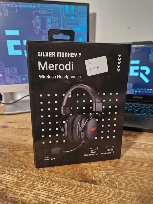 Słuchawki bezprzewodowe nauszne Silver Monkey Merodi (3549)