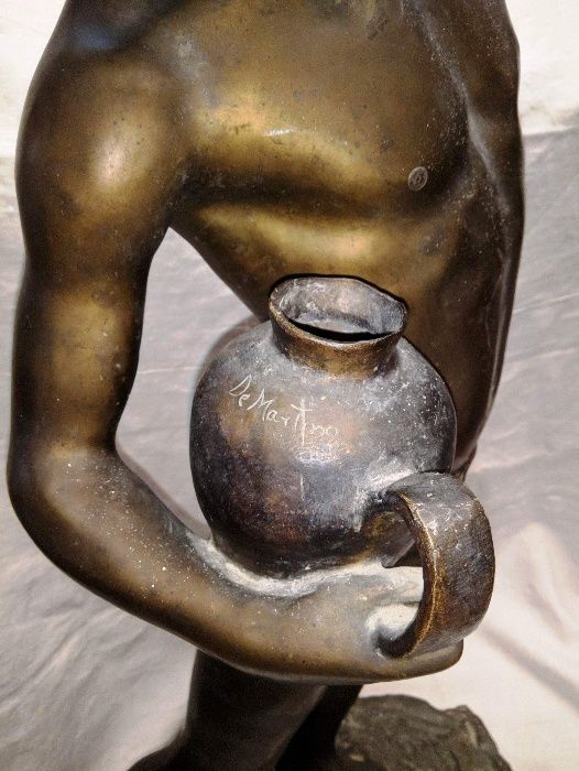 Estátua Bronze Geovanni De Martino Séc XIX