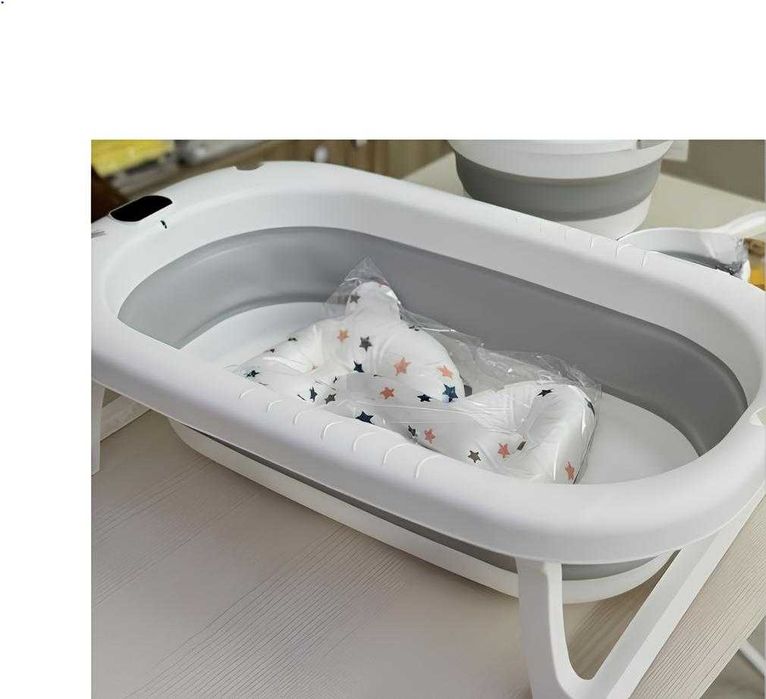 Дитяча складна ванночка Hanert KinderBad з термометром і подушкою