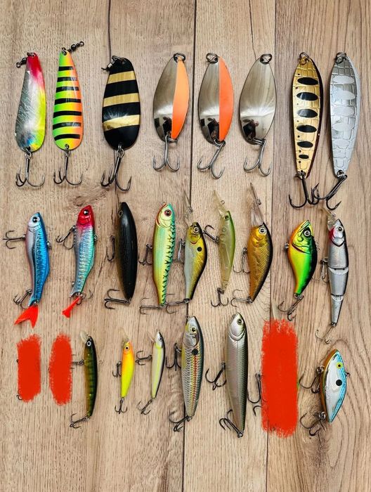 Воблеры много, разные.