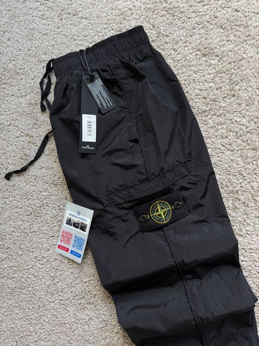 Нейлоновые карго Stone Island (штаны Nylon Metal)