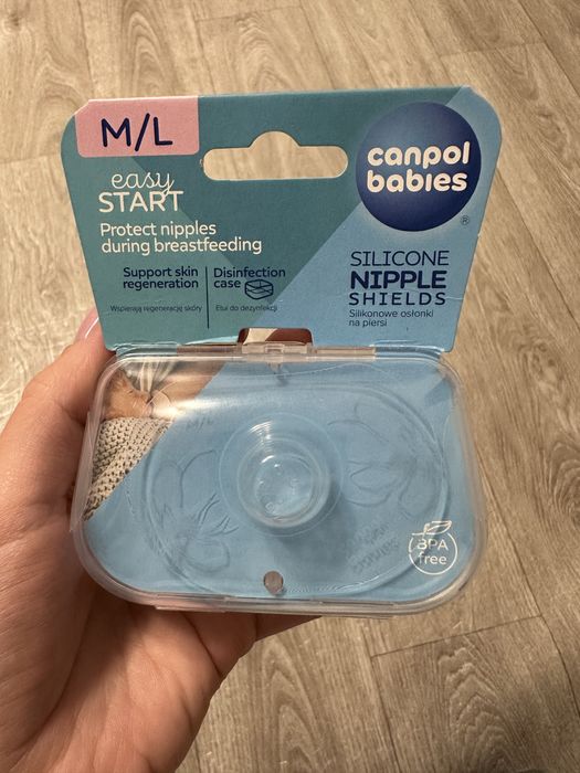 Силіконові накладки для сосків Canpol babies, розмір M/L