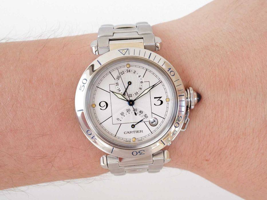 Cartier Pasha Power Reserve GMT 38 мм