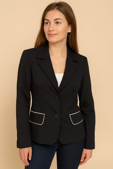 Чорний піджачок, шкільний  жакет 44 розмір