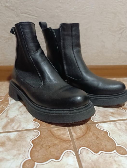 Черевики зимові/ стильні челсі