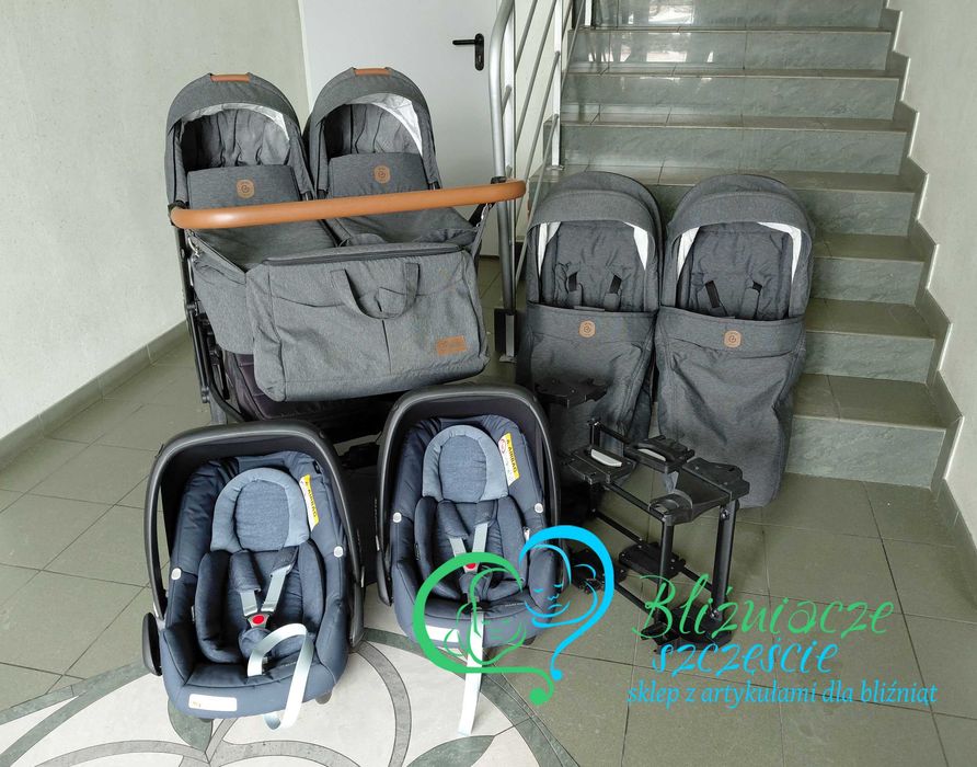 Wózek dla bliźniąt 3w1 KOMIS