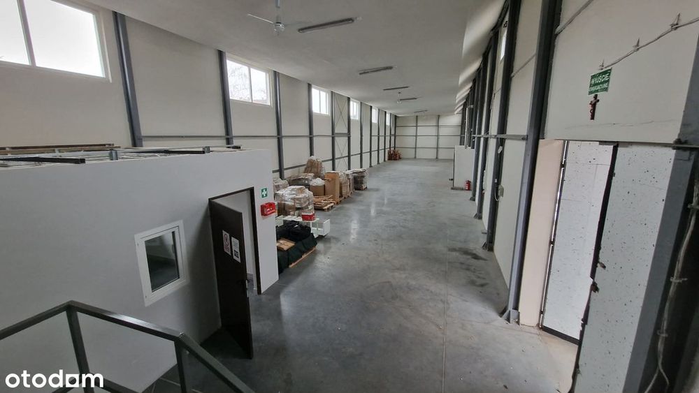 Hala magazynowo-produkcyjna z biurem i socjalem – 400 m²