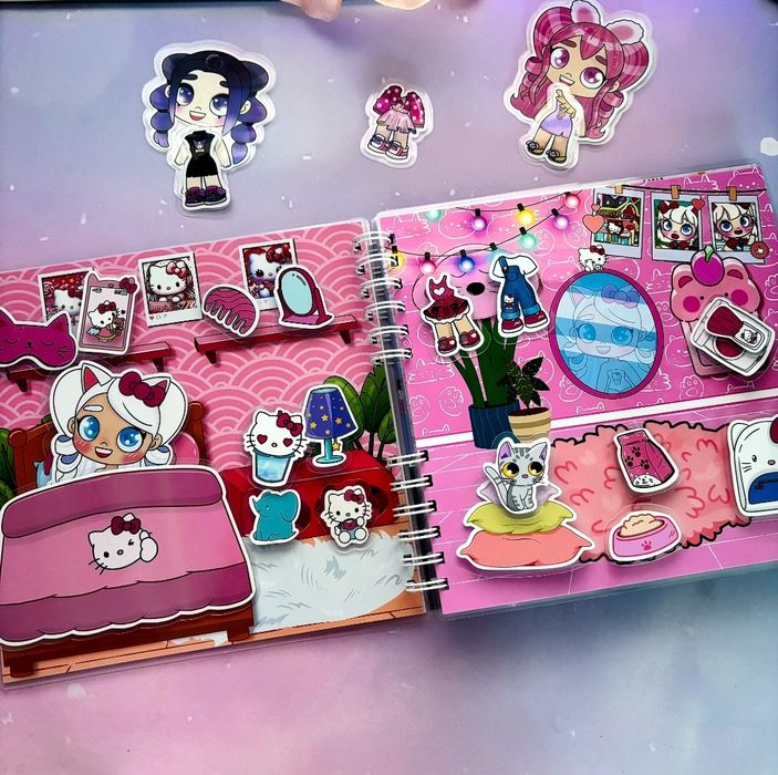 Super Girls Avatar world książeczka z elementami na rzepy