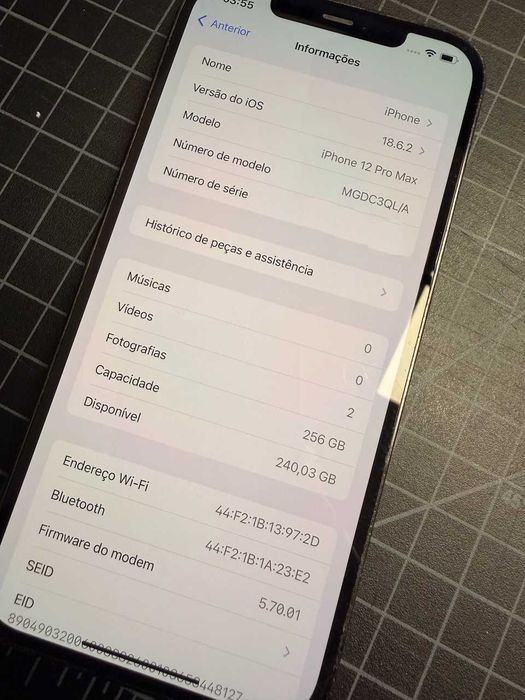 iPhone 12 Pro Max Impecável! Perfeito estado 256GB. Bateria 74%