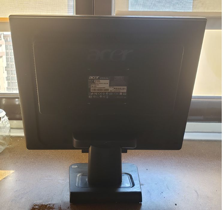 Monitor 15 polegadas ACER442277946647521281