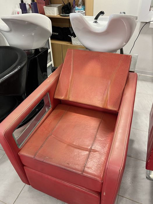 Rampa de lavagem para salão de cabeleireira