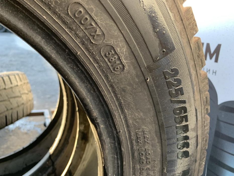 Шини 225/65 R16C пара Michelin зима, 6,4мм 225 65 16C