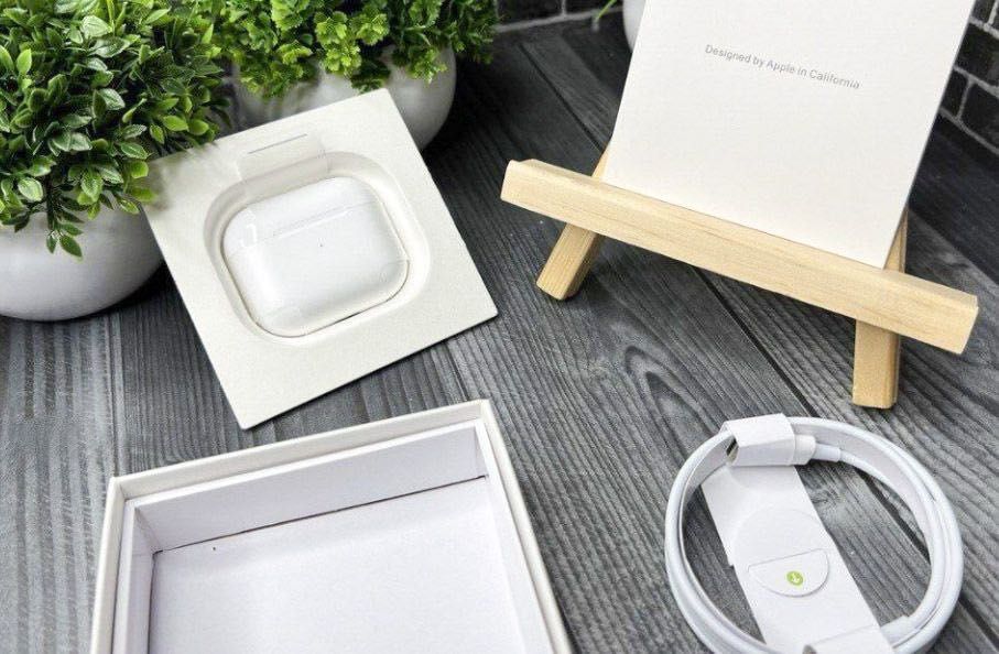 AIRPODS 3 FULL 1:1 запаковані повністю ідентичні коробка зі штрих код