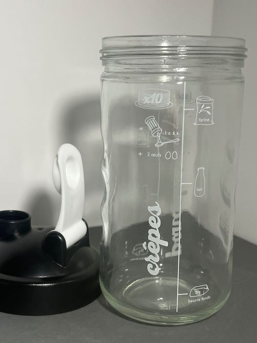 Pojemnik szklany na ciasto naleśnikowe nowe