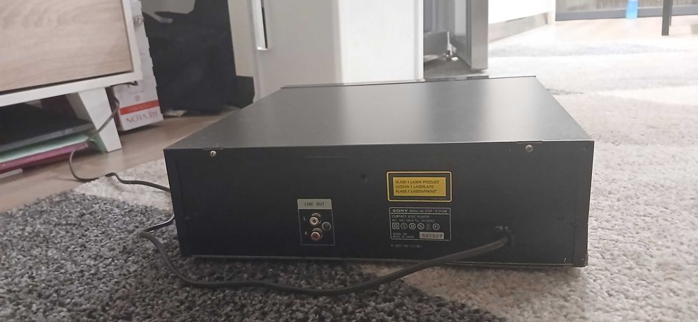 Leitor de CDs Sony CDP-C315M (Carrossel para 5 CDs) - Totalmente Funcional