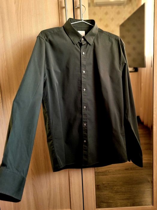 Темно-зелена сорочка Selected/Homme, S-M/44-46