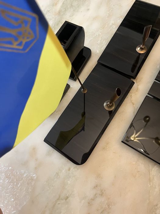 Эксклюзивный письменный набор черный обсидиан