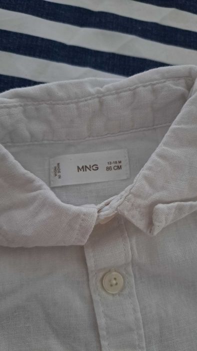 Botas para bebê tam EUR 18/19 e 21; Camisa Mango + protetor de berço