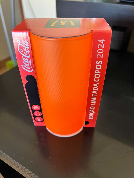 Copo McDonalds laranja (Coca-Cola) Edição 2024