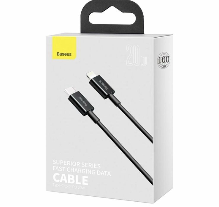 Кабель Baseus с чипом Туре-С to iPhone PD20W / 100см Быстрая Зарядка