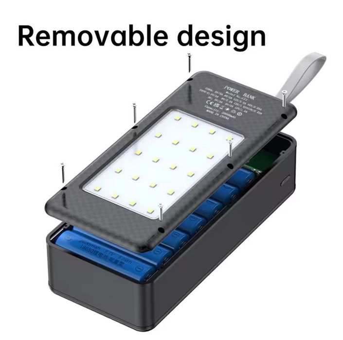 Корпус повербанк на 21 АКБ 18650, 22.5W, PowerBank  для роутера