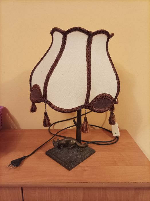 Lampa lampka stołowa nocna z abażurem