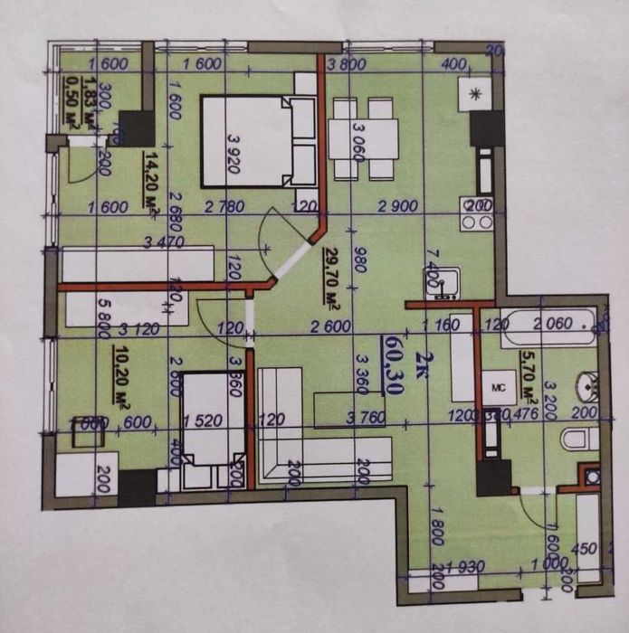 2 квартира-студія /  Целевича / Франківськ