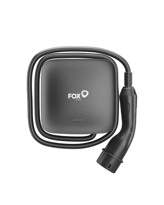 Fox Ess Série L 7.3kW Preto (cabo 5m) Carregador VE - NOVO