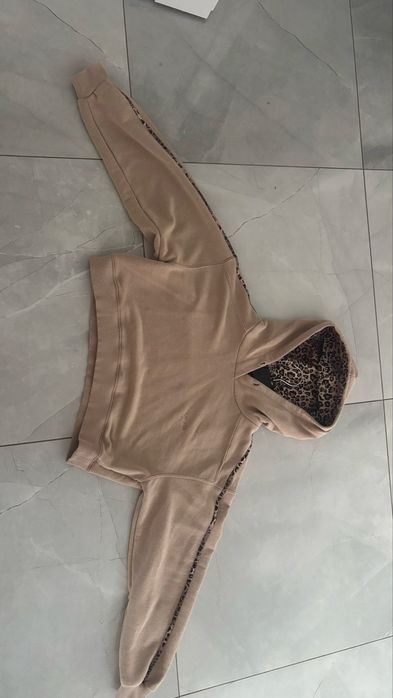Bluza O La Voga bezowa z panterka
