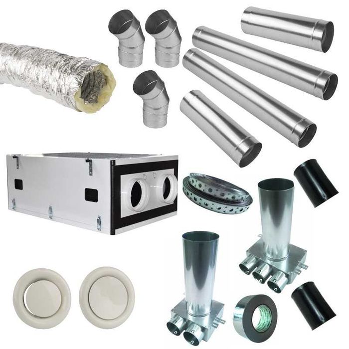 Zestaw rekuperacji dla mieszkań 100-250 m2 razem z MONTAŻEM NAJTANIEJ!