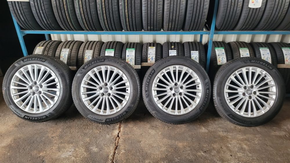 Felgi aluminiowe z oponami letnimi Audi A6 C8 R18 5x112 ORYGINAŁ!