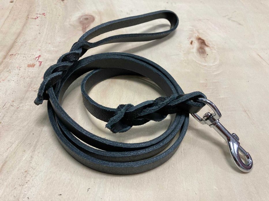 Trela Couro entrançado - Nacional - NOVAS vários tamanhos